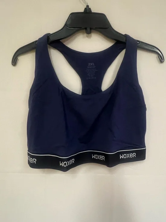 NEW WOXER Boss 2.0 Navy 2.0 racer back Bralette with medium support size:2XL - Picture 4 of 8